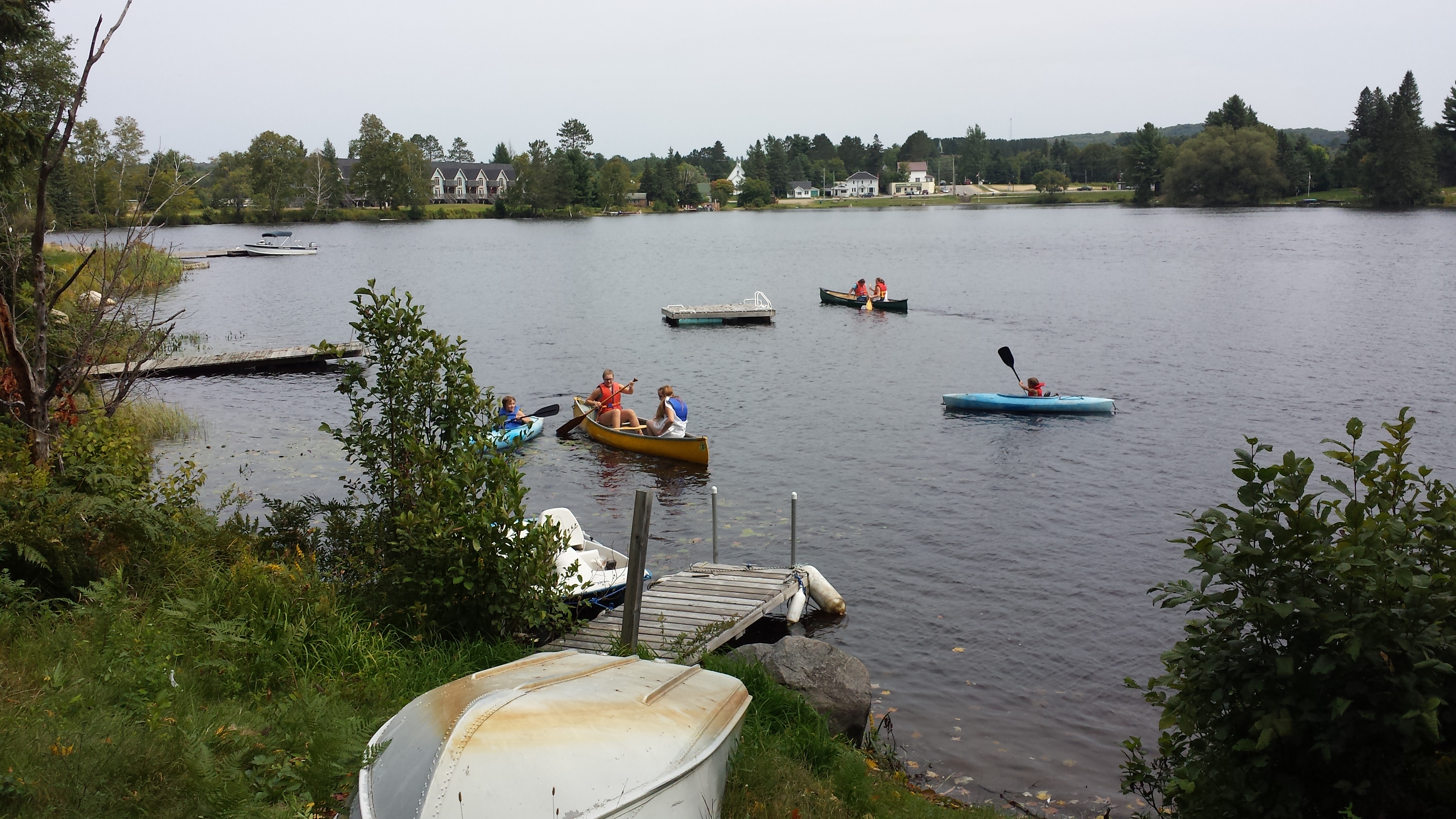 boating on the lake